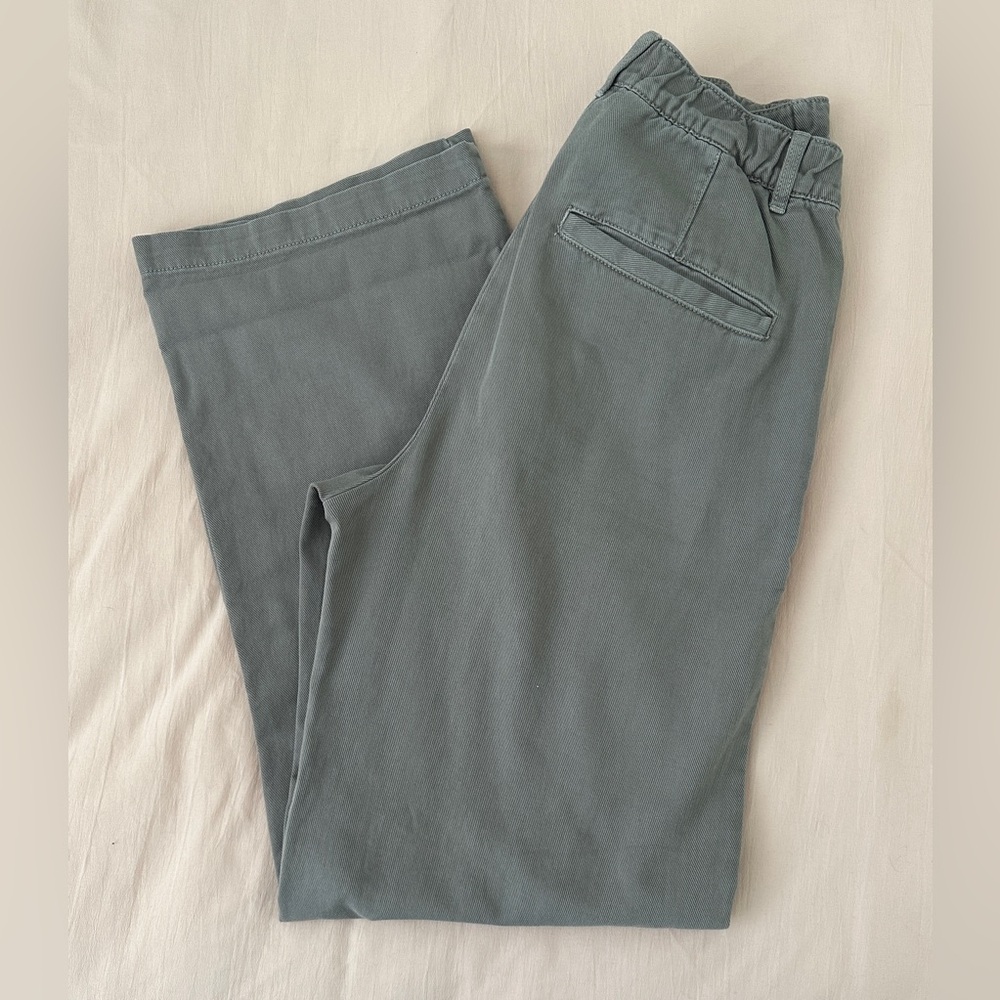 Garage grey wide leg trousers
